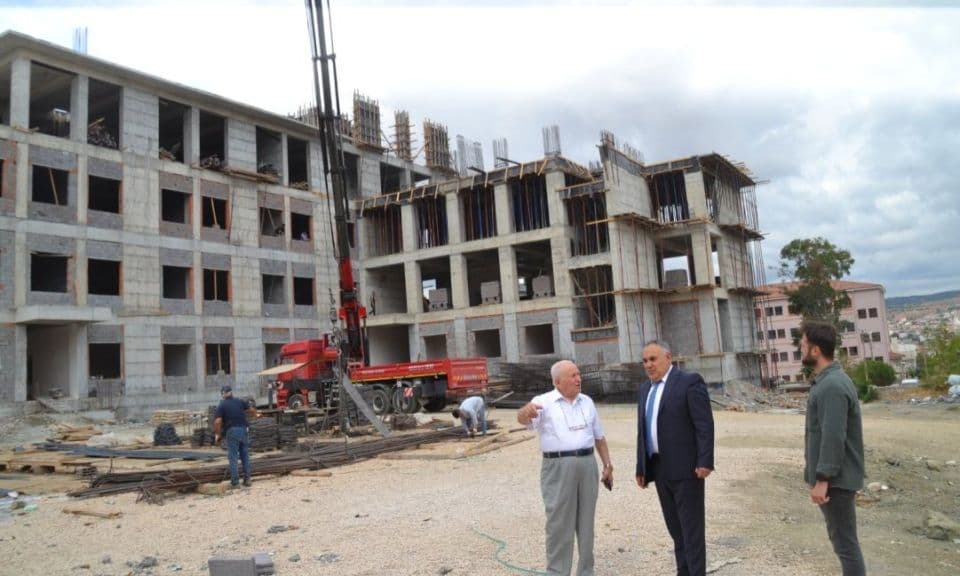 75. Yıl Murat Köse İlkokulu İnşaatı Çan’da İncelendi