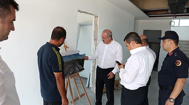 VALİ TORAMAN, ETİLİ JANDARMA KARAKOLU İNŞAATINI İNCELEDİ