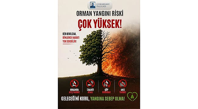 ORMAN YANGINI RİSKİ ÇOK YÜKSEK!