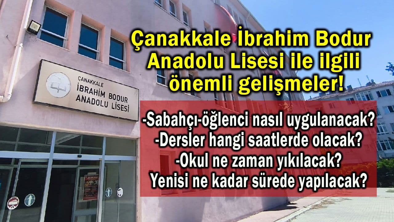 Çanakkale İBAL hakkında önem taşıyan ilerlemeler!