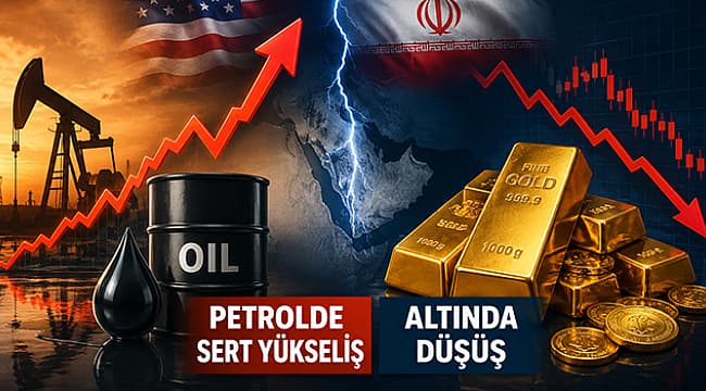ABD-İRAN GERİLİMİ PETROLÜ YÜKSELTTİ, ALTINI GERİLETTİ