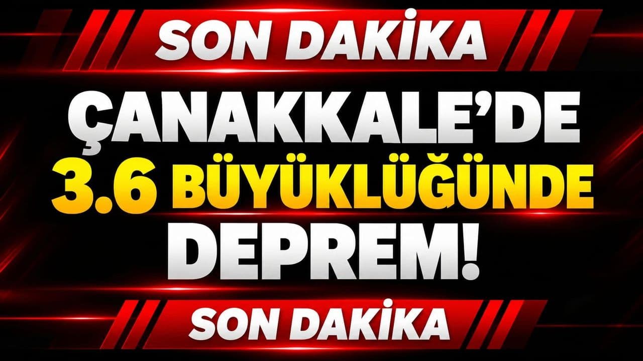Çanakkale’de 3.6 Büyüklüğünde Deprem: Ayvacık Açıkları Etkilendi