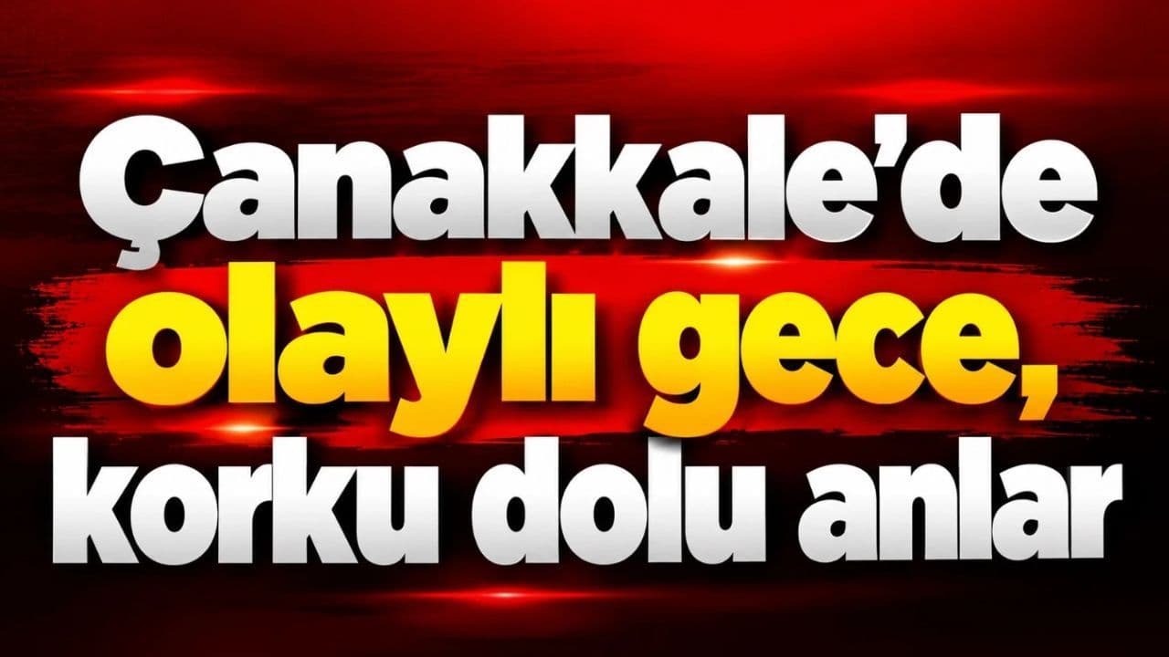 Çanakkale'de Gece Saatlerinde Tır Yangını Trafiği Durdurdu