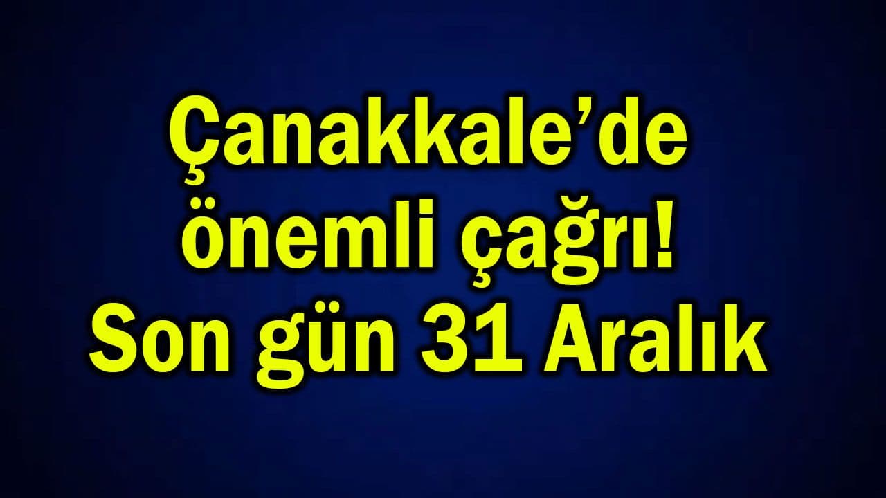 Çanakkaleli Çiftçilere Kritik Çağrı: Tarımsal Destekler İçin ÇKS Kayıtlarını Yenileyin, Son Gün 31 Aralık 2026!