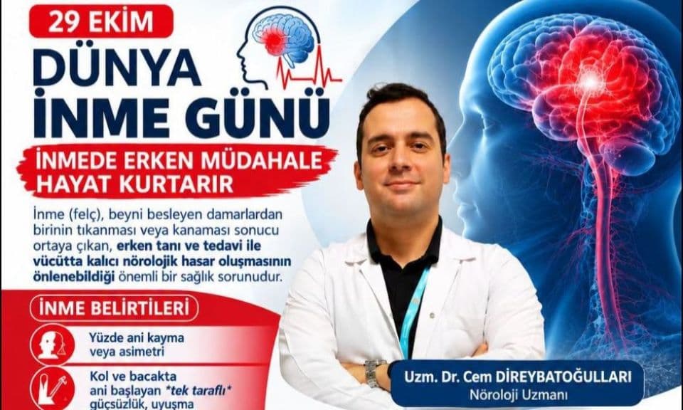 Biga Devlet Hastanesi Nöroloji Uzmanı Dr. Cem Direybatoğulları: İnme Belirtilerine Hızlı Müdahale Çağrısı