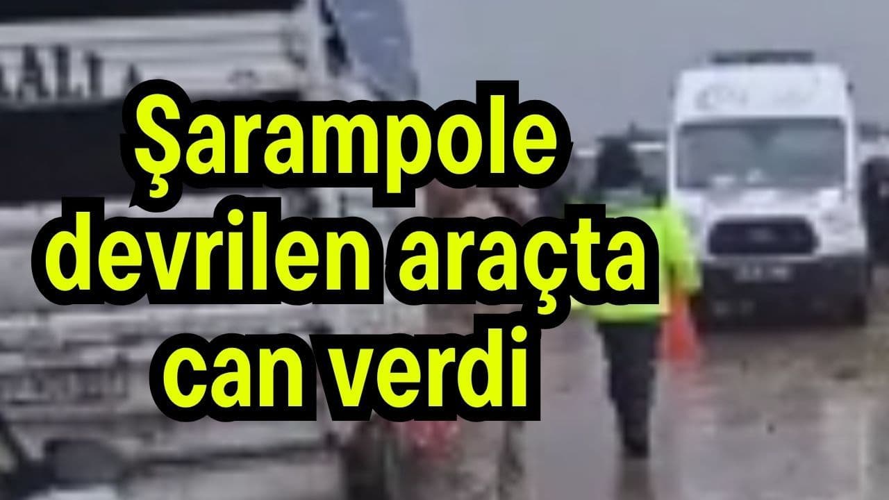 Şarampole Devrilen Araçta Can Kaybı