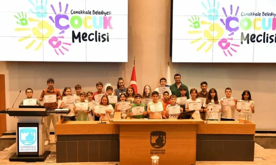 Çanakkale Belediyesi Çocuk Meclisi Dönem Sonu Kapanışını Gerçekleştirdi
