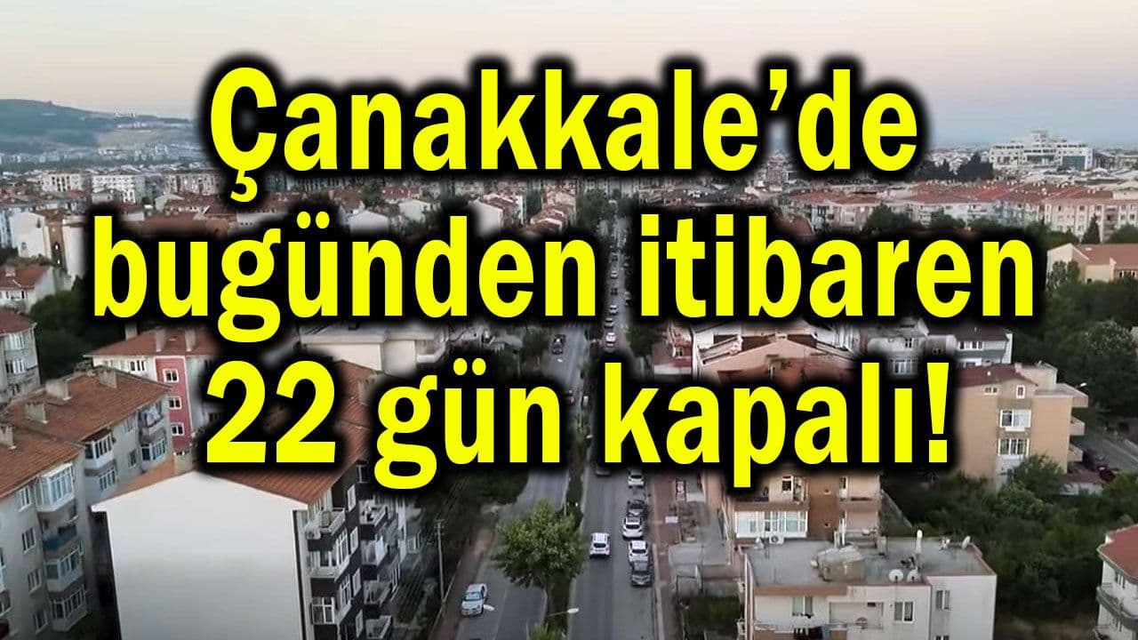 Çanakkale Barbaros Mahallesi'nde 22 Günlük Kritik Dönem: İçme Suyu Altyapısı Baştan Sona Yenileniyor!