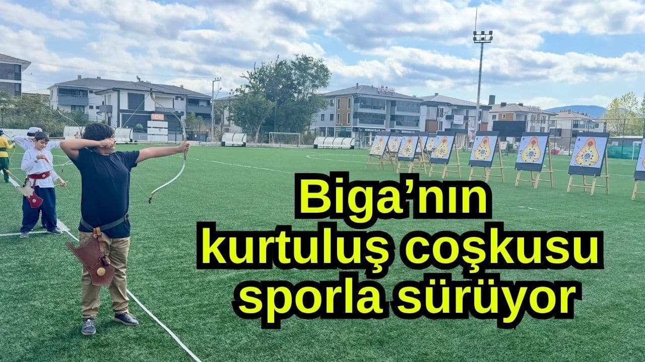 Biga’nın kurtuluş coşkusu sporla sürüyor