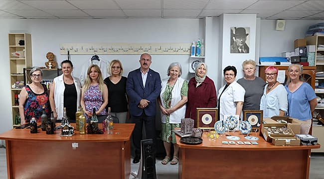 VALİ TORAMAN'DAN ÜRETEN KADINLARA ZİYARET