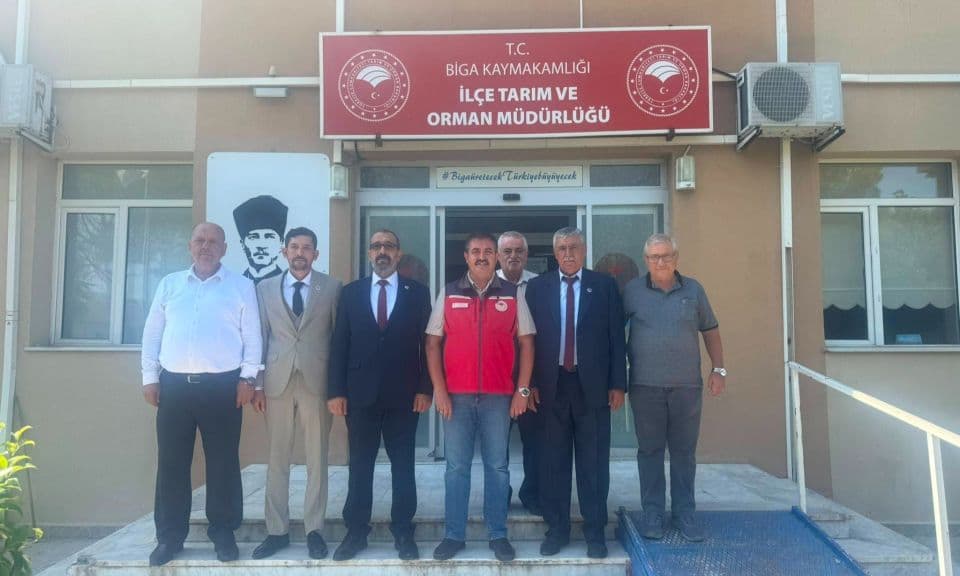 BBP Biga İlçe Başkanlığı, Tarım Müdürü Fevzi Atmaca’yı Ziyaret Etti