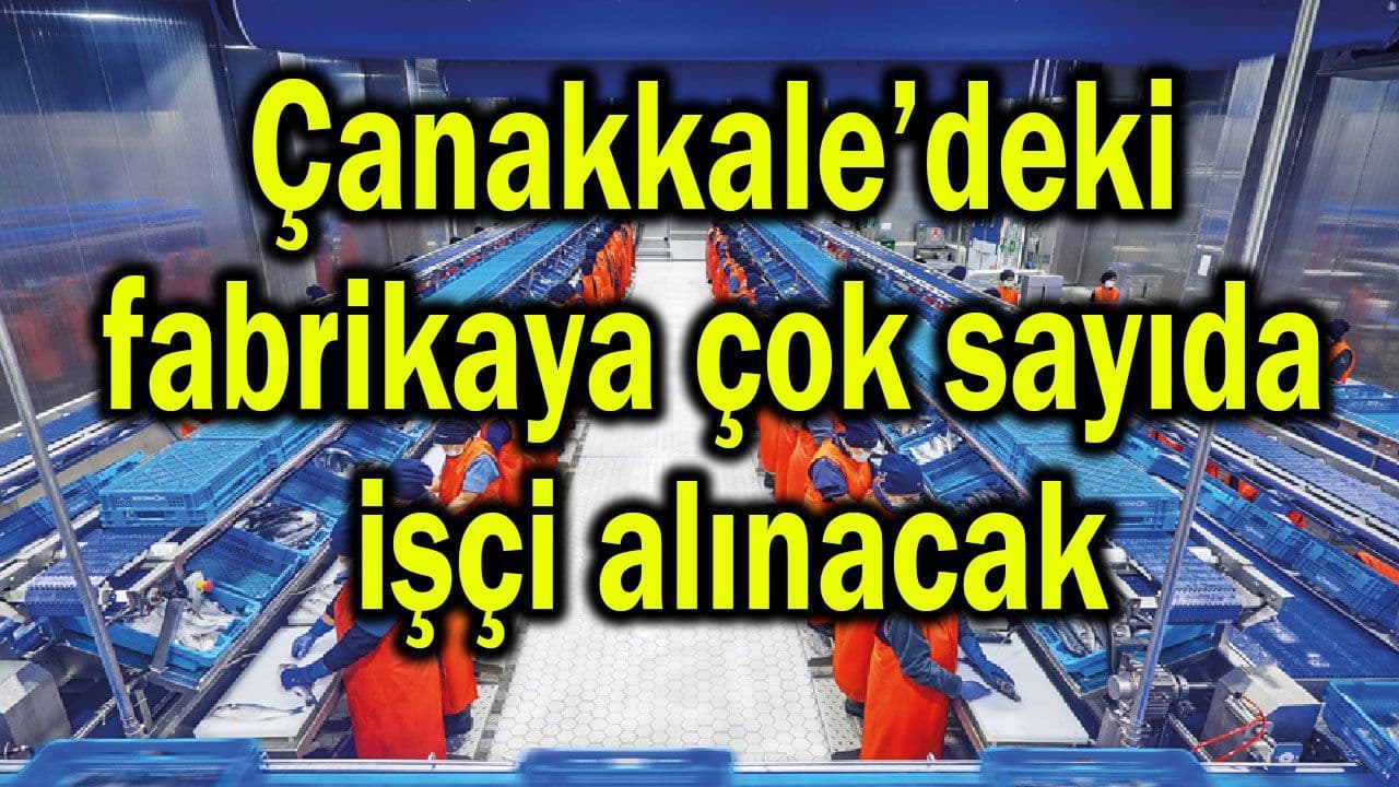 Çanakkale’deki fabrikaya kalabalık bir işçi alınacak