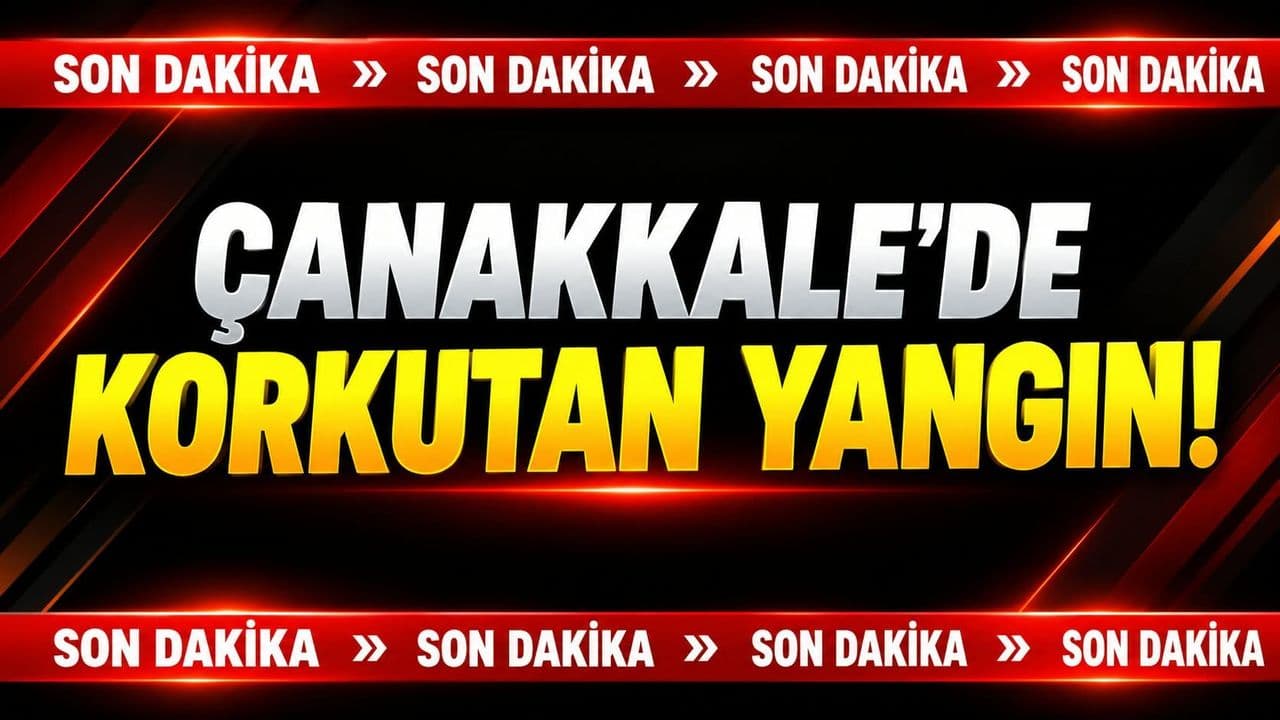 Çanakkale’de Korkutan Yangın!