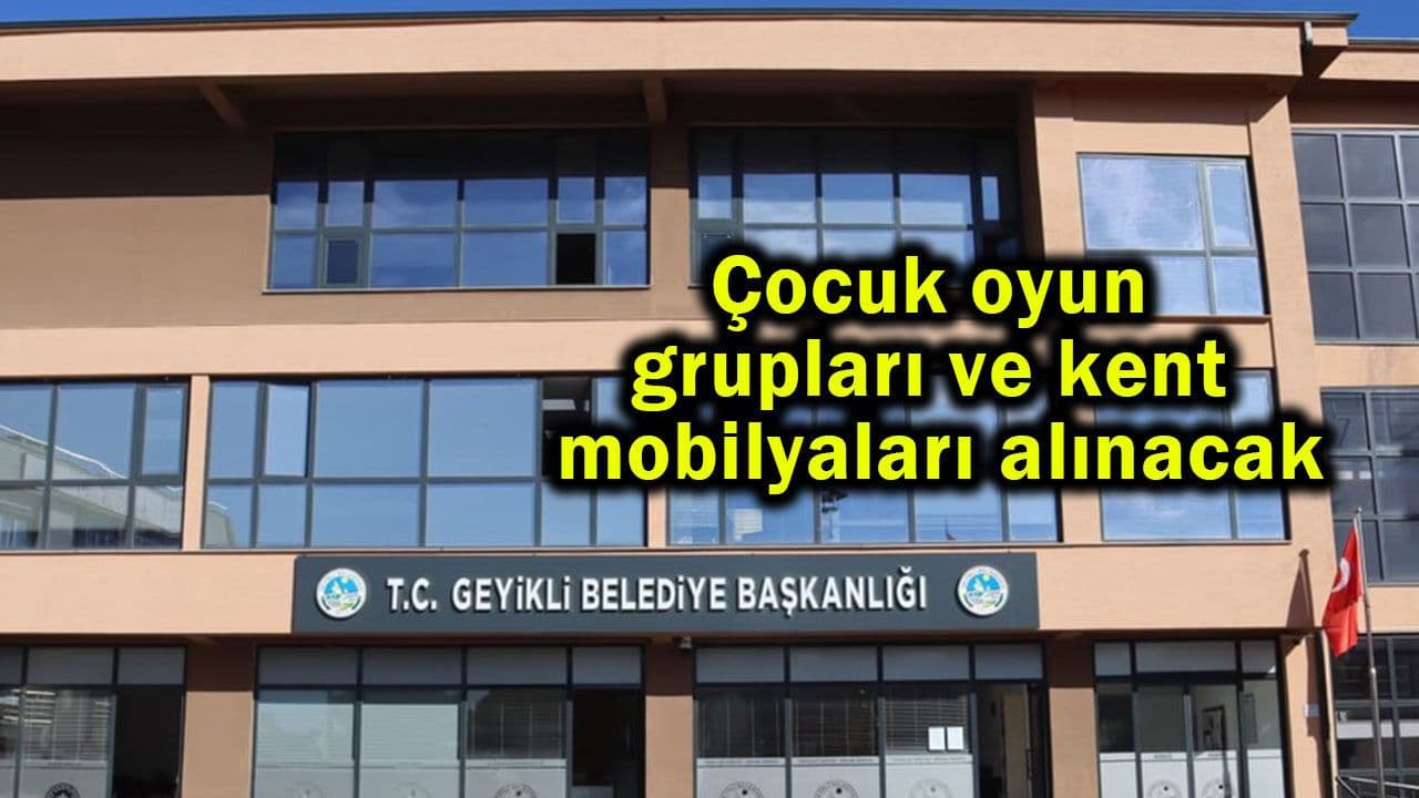 Çanakkale’de Çocuk Oyun Grupları ve Kent Mobilyaları Alımına Başlandı