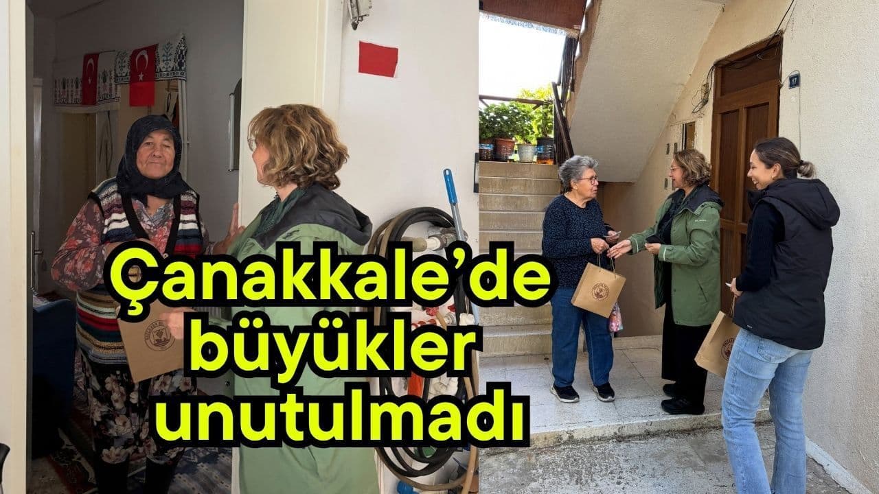 Çanakkale’de Dünya Yaşlılar Günü’nde Yaşlılar Onurlandırıldı