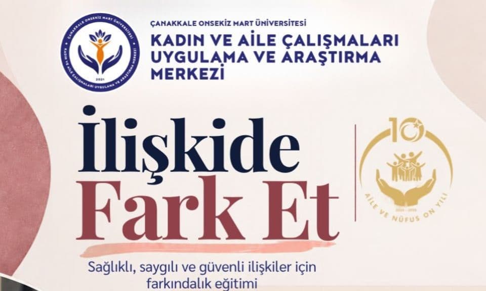 Üniversiteli gençlere hayati farkındalık: "İlişkide Fark Et" eğitimleri start alıyor