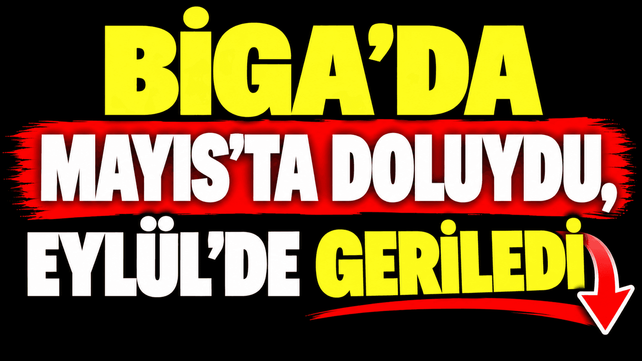 Biga’da Mayıs’ta Doluydu, Eylül’de Geriledi!
