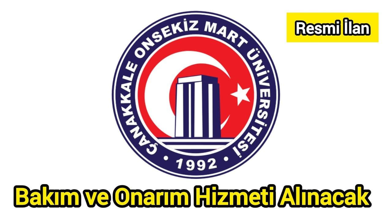 Çanakkale'de ÇOMÜ ADŞUAM Klinik Simülasyon Laboratuvarı İçin Bakım ve Onarım Hizmeti Açık İhaleye Çıktı