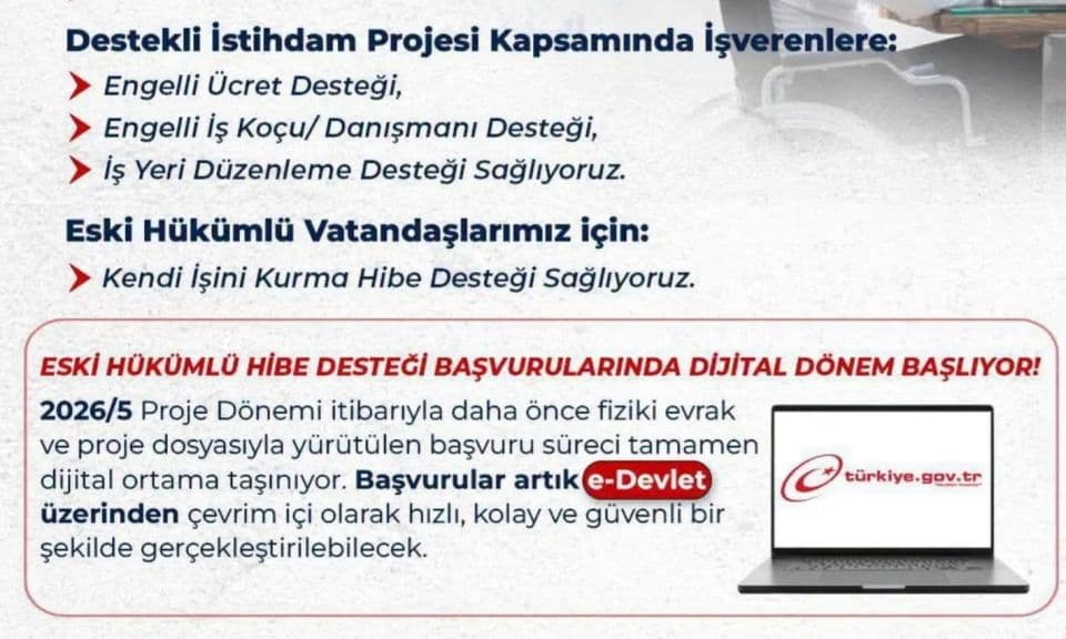 Çanakkale Denetimli Serbestlik Müdürlüğü: Eski Hükümlüler İçin 550.000 TL Hibe Desteği Başvuruları Açıldı