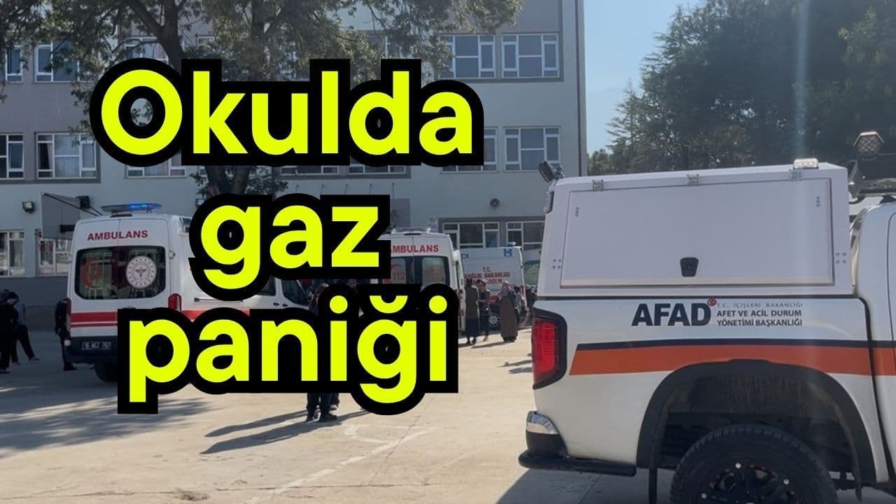 Okulda gaz paniği