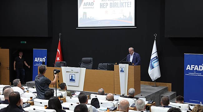 ÇANAKKALE'DE AFET RİSK AZALTMA PLANI DEĞERLENDİRİLDİ