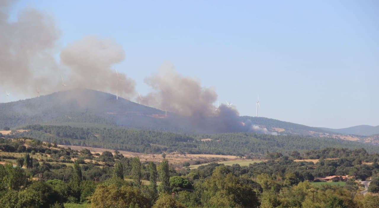 Korkutan yangın! Ekipler devrede Çanakkale'de
