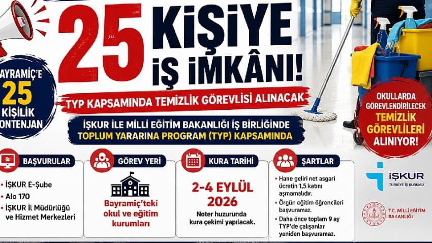 Bayramiç’te 25 Yeni İş Fırsatı Açıldı