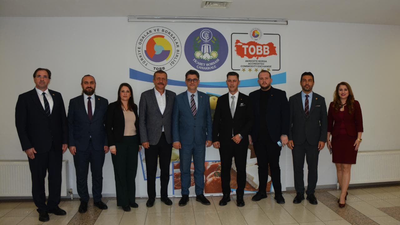 Çanakkale Onsekiz Mart Üniversitesi'nden Çanakkale Ticaret Borsası'na hayırlı olsun uğramayı