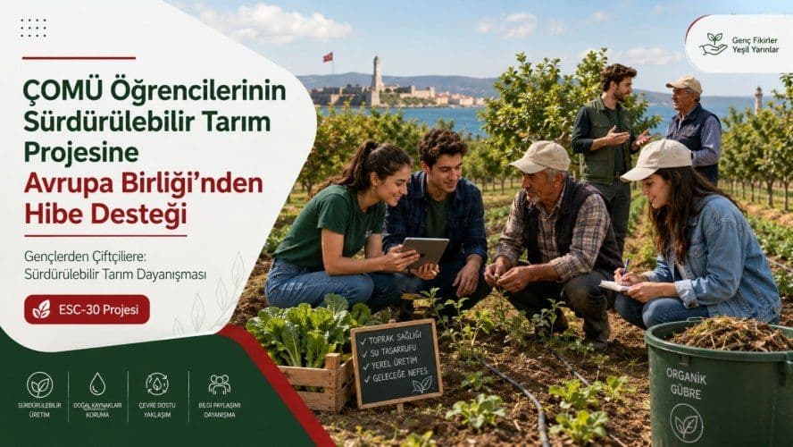 Lapseki’de 9.874 € Bütçeli Sürdürülebilir Tarım Projesi Başladı