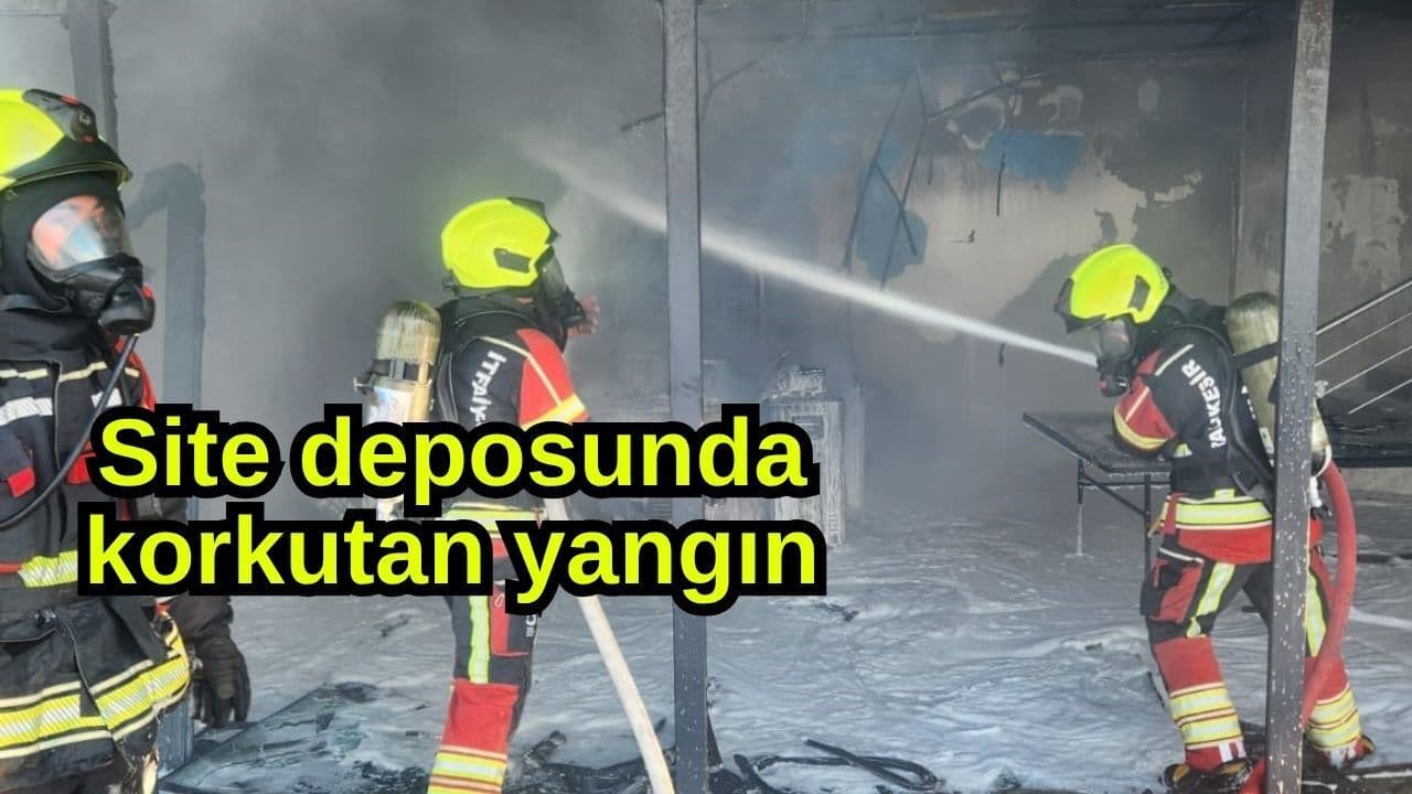 Komşuada Sitesi Deposu Yangın Yakaladı: Gömeç İtfaiyesi Hızlı Müdahale Etti