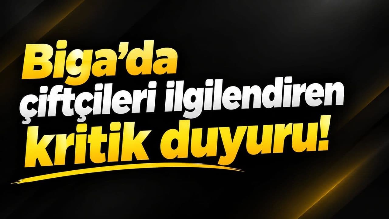 Biga Çiftçileri Dikkat! 2027 ÇKS Başvuruları Başladı, Ziraat Odası'ndan Önemli Çağrı