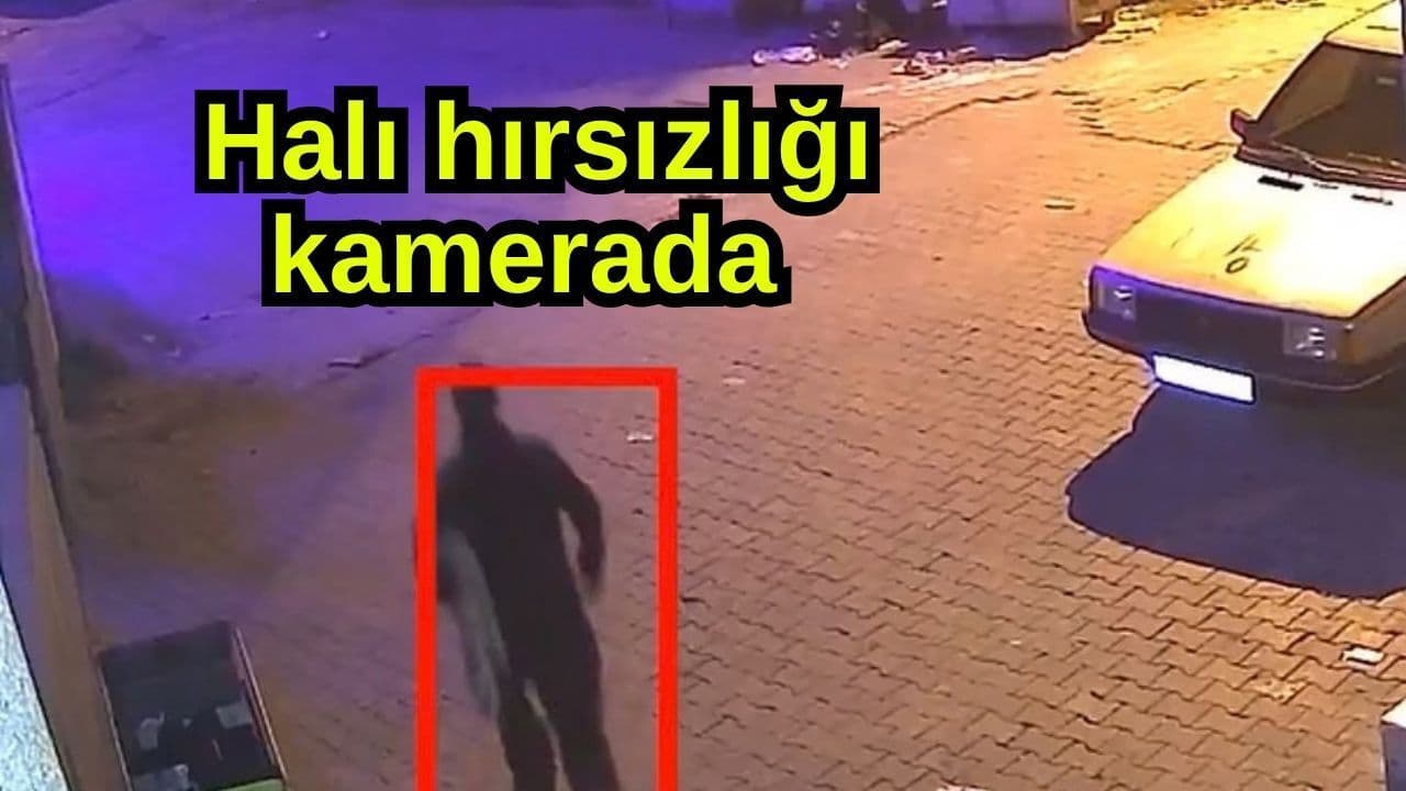 Keşan’da Halı Hırsızlığı Güvenlik Kamerasında Görüntülendi