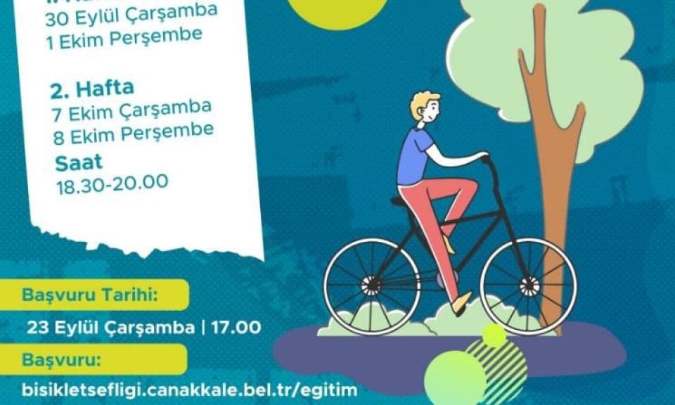 Çanakkale’de Bisiklet Eğitimleriyle Güvenli Sürüş Kültürü Yükseliyor