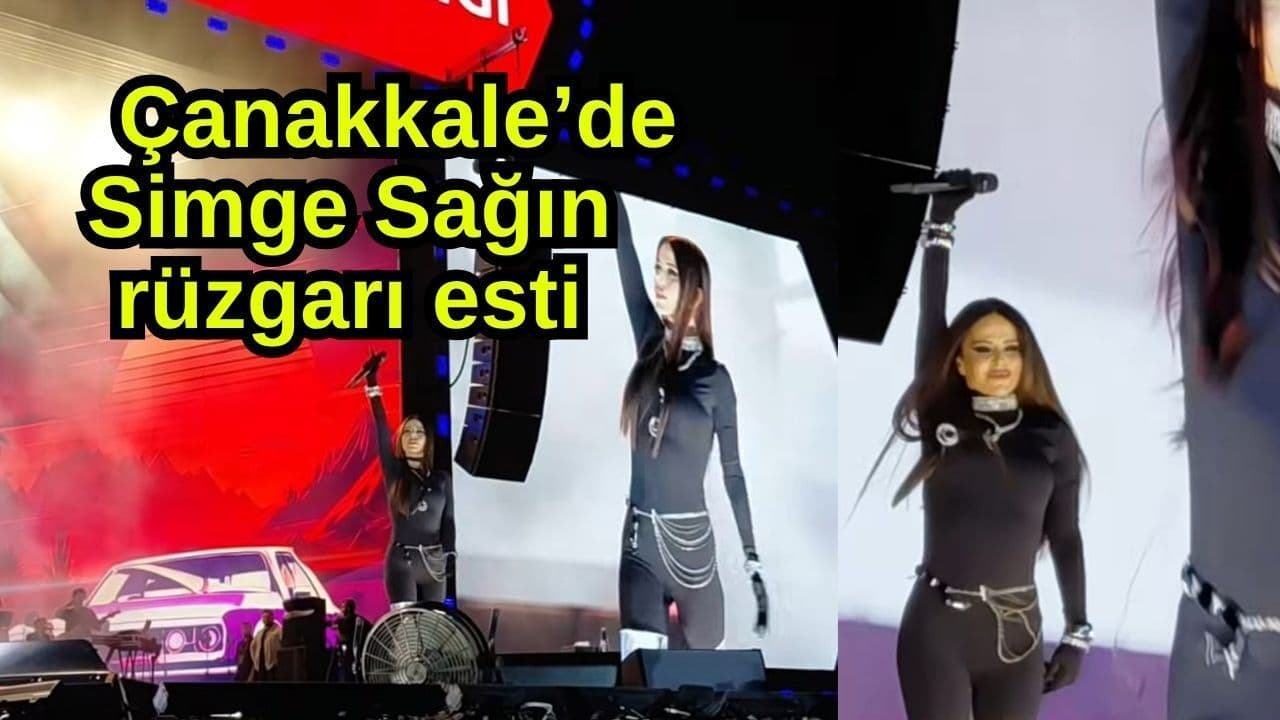 Simge Sağın rüzgarı esti (Video) Çanakkale'de