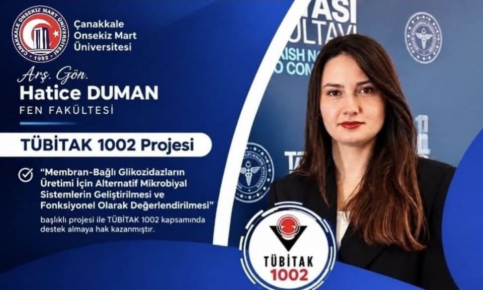 ÇOMÜ’den bir TÜBİTAK başarısı daha