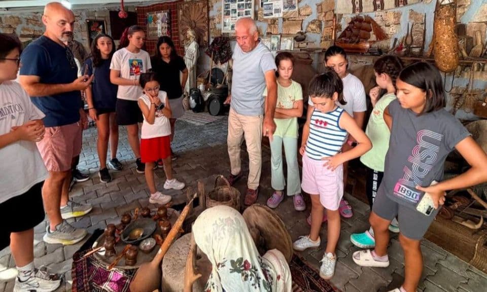 Çan’ın genç sporcuları Osmanlı Torunu Köy Müzesi’nde tarih yolculuğu