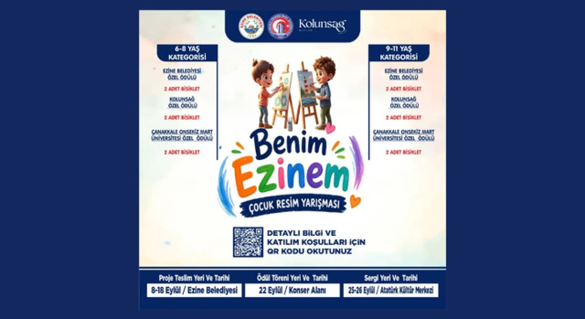“Benim Ezine’m” Çocuk Resim Yarışması Başladı