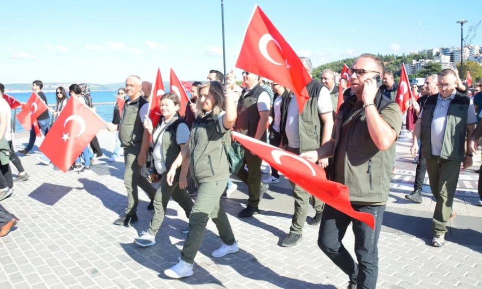 Çanakkale’de Orman Teşkilatı ile Gazilerle Anlamlı Yürüyüş