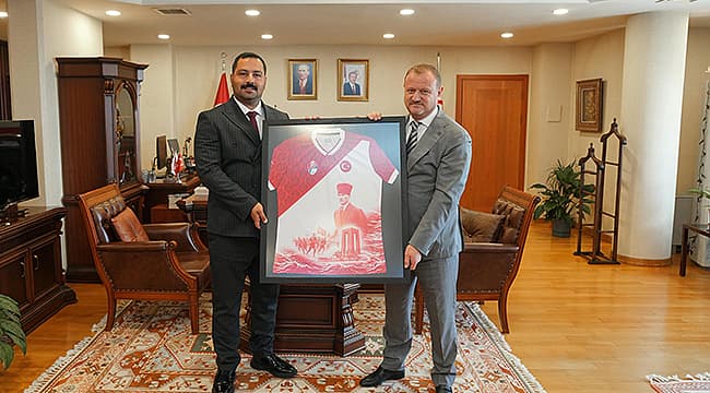 ÇANAKKALESPOR BAŞKANI FIRAT'TAN RTÜK BAŞKANI DANİŞ'E ZİYARET