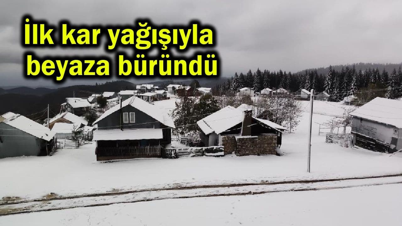 Sakarya'nın Zirveleri Beyaza Büründü: Hendek Yaylalarında Sezonun İlk Kar Coşkusu