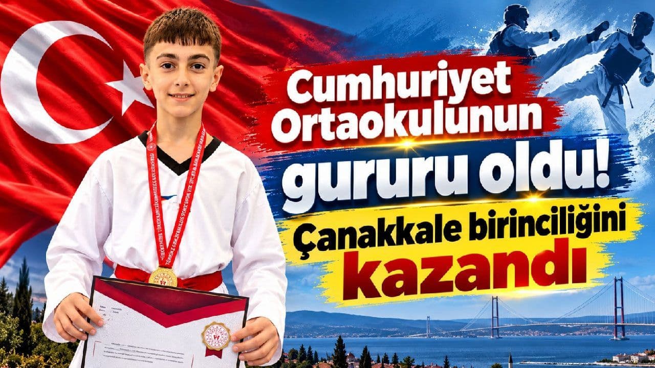 Çanakkale’de genç atletten büyük ölçekli zafer