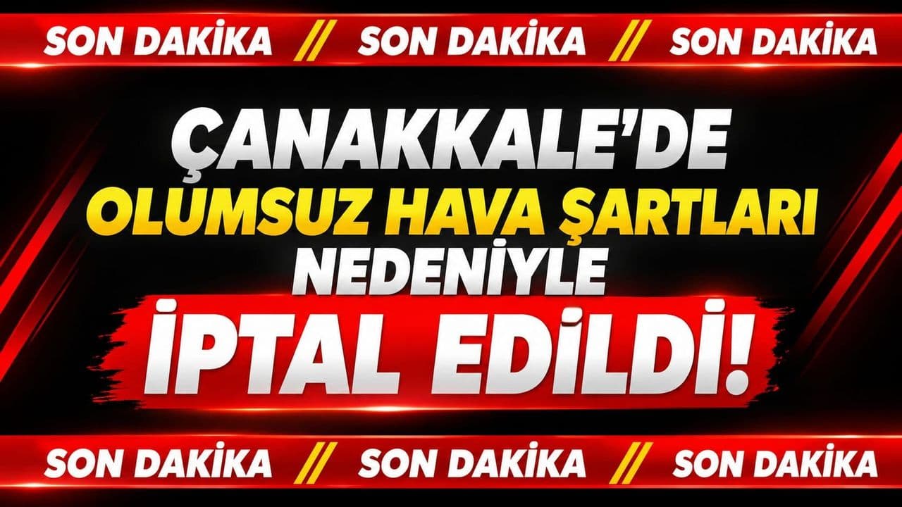 Çanakkale'de Hava Koşulları İptallere Yol Açtı: Feribot Seferleri Reddedildi