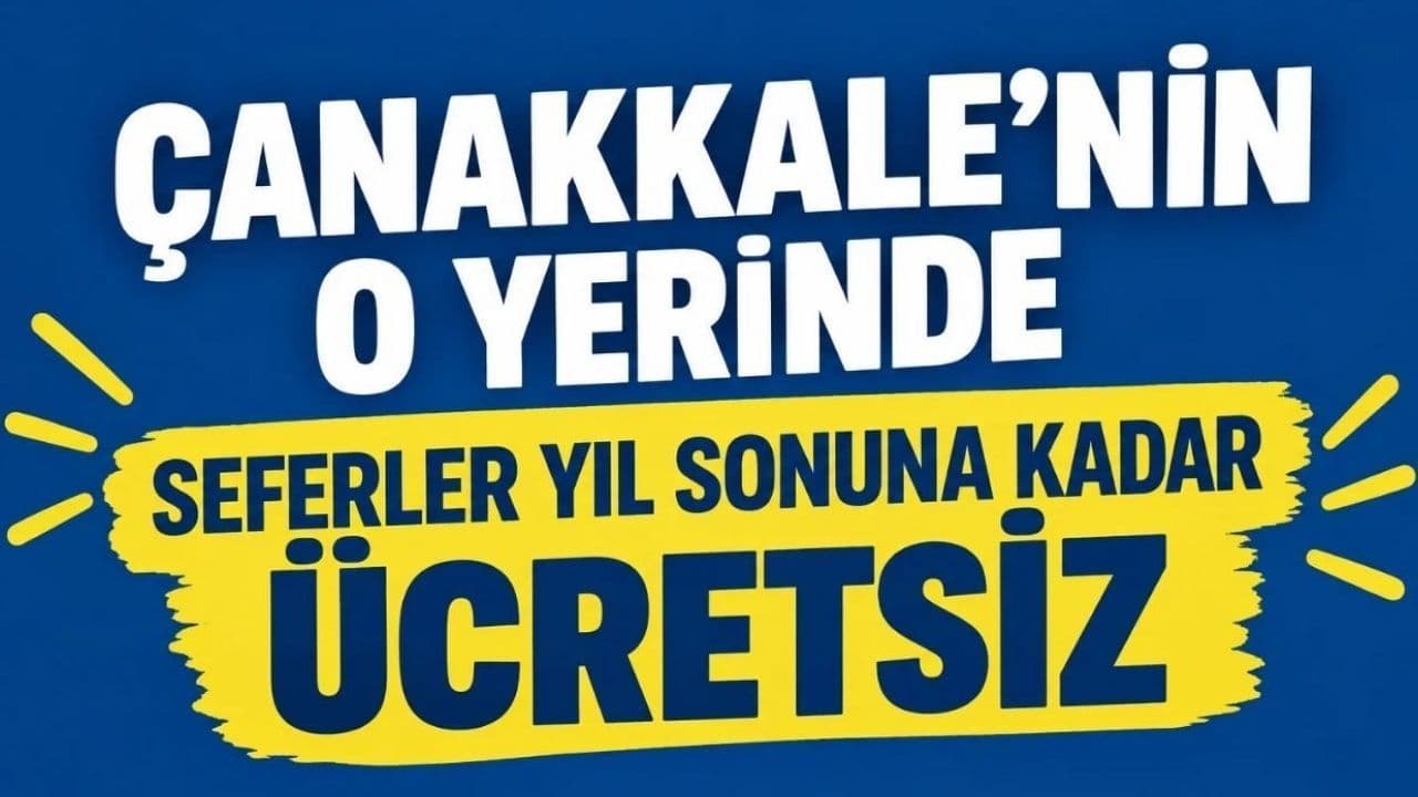 Bozcaada’da Kış Seferleri Yıl Sonuna Kadar Ücretsiz Kalacak