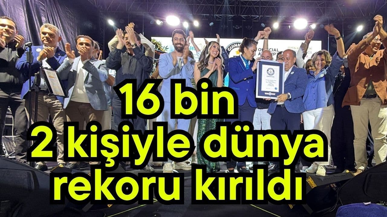 Edremit Zeytinyağı Tadım Festivali 16.002 Katılımcıyla Dünya Rekoru Kırdı