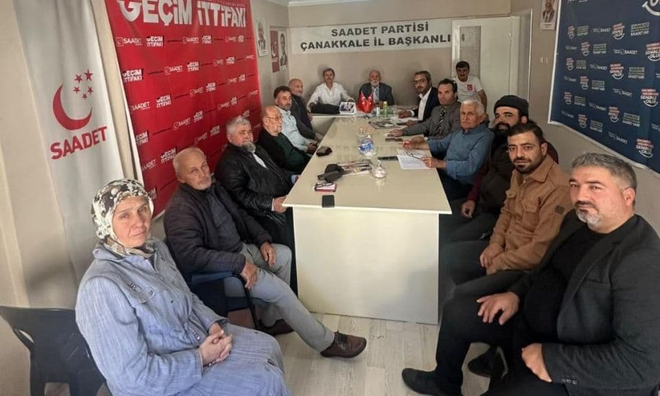 Saadet Partisi Çanakkale İl Divanı toplandı