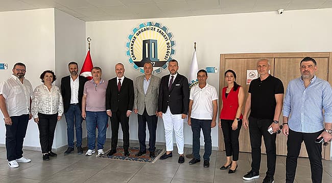 ÇTSO YÖNETİMİNDEN OSB BAŞKANI HARUN ERKAN'A HAYIRLI OLSUN ZİYARETİ