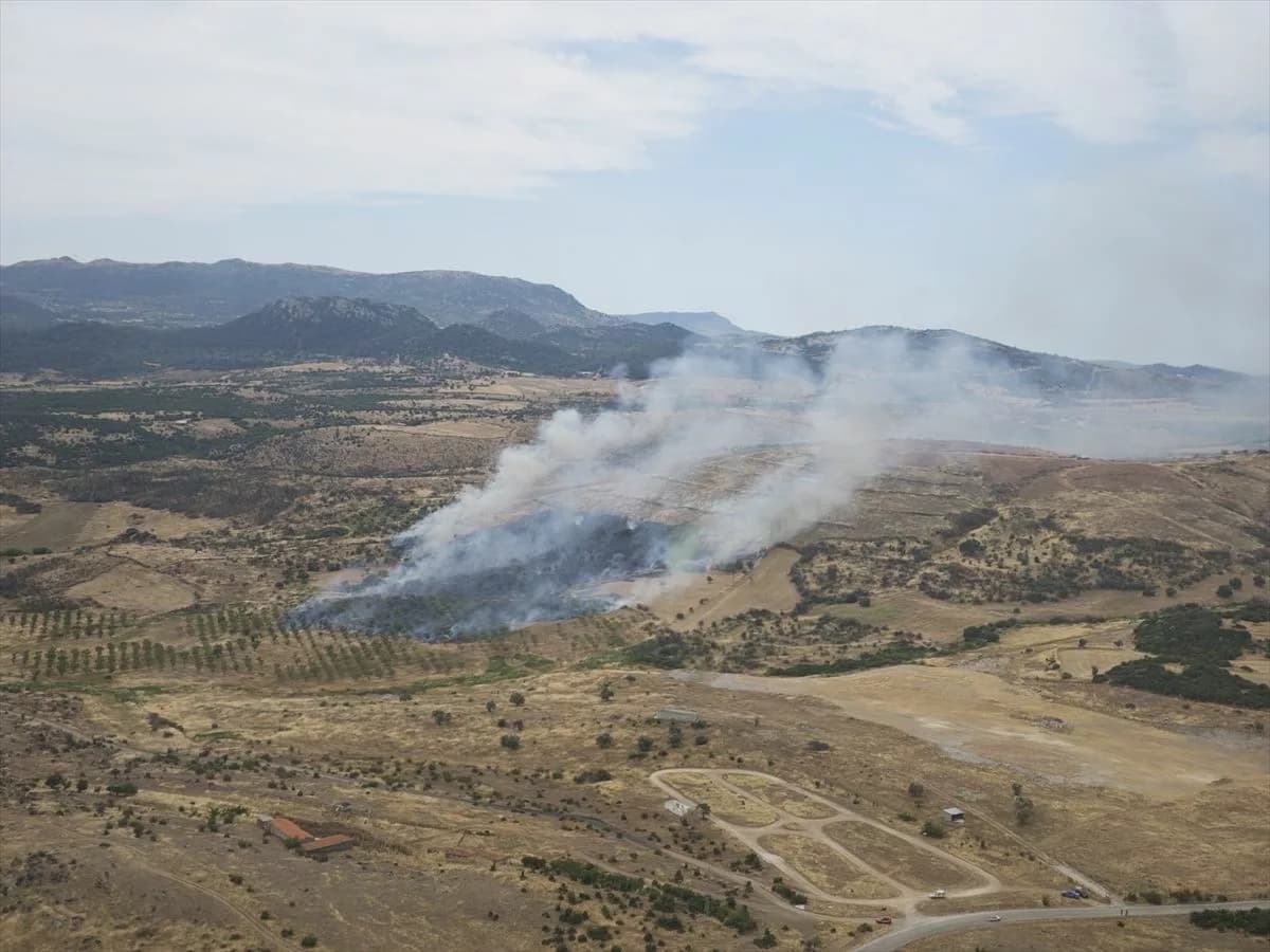 Çanakkale'de Orman Yangınına Acil Müdahale