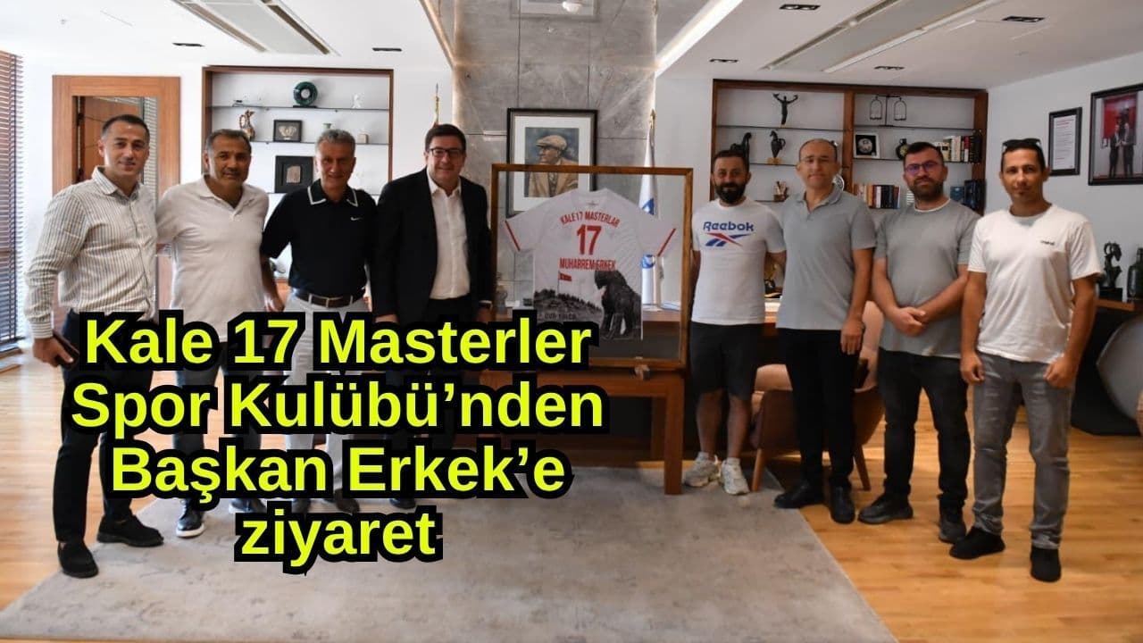 Kale 17 Masterler Spor Kulübü, Çanakkale Belediye Başkanı Muharrem Erkek'i Ziyaret Etti