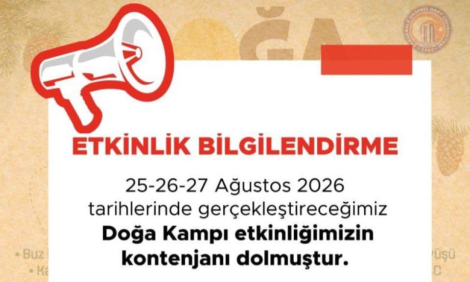 Doğa Kampına Yoğun İlgi: Kontenjan Doldu