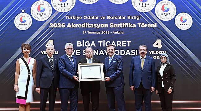 Biga Tso, Tobb Akreditasyon Sertifika Töreni'ne Katıldı